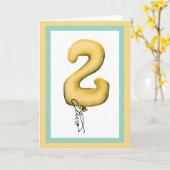 Du bist zwei karte (Gelbe Blume)