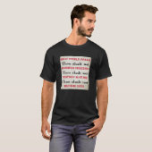 Du bleibst nicht (dunkel) T - Shirt (Vorne ganz)