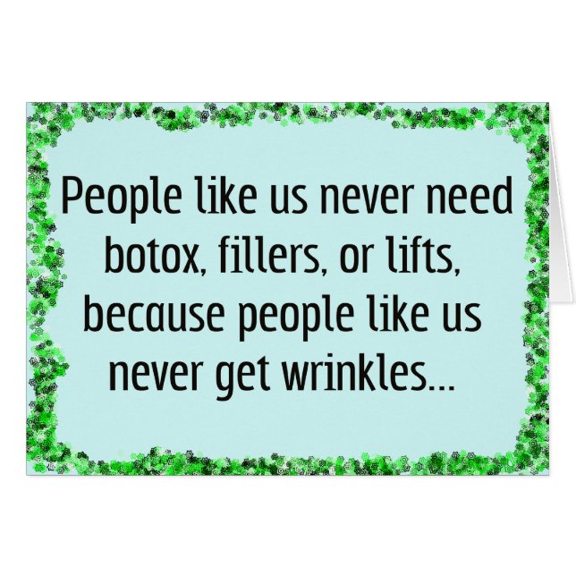 Du brauchst kein Botox (Vorderseite (Horizontal))