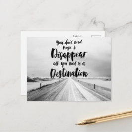 Du brauchst keine Magie zu verschwinden Postkarte