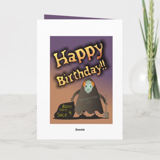 Du brauchst Körperteile! Geburtskarte Karte (Rückseite)