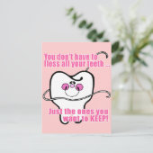 Du brauchst nicht alle deine Zähne zu ersticken Postkarte (Stehend Vorderseite)