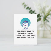Du brauchst nicht alle Zähne zu brennen Postkarte (Stehend Vorderseite)