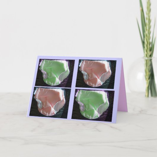 Du brauchst Windeln... viel! Karte (Vorderseite)