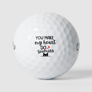 'Du bringst mein Herz zum Flattern' Geschenk für K Golfball
