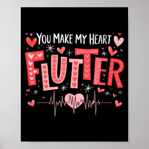 Du bringst mein Herz zum Flattern Herzkrankenschwe Poster