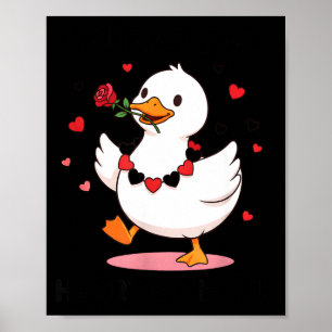Du bringst mein Herz zum Honk Lustige Gans Valenti Poster