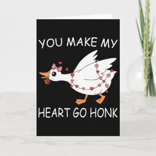Du bringst mein Herz zum Honk Valentinstag Süße Ga Karte