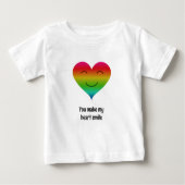 Du bringst mein Herz zum Lächeln von Regenbogen Baby T-shirt (Vorderseite)