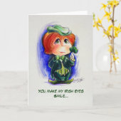 Du bringst meine irischen Augen zum Lächeln der le Karte (Gelbe Blume)