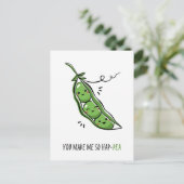 Du bringst mich so schnell zum Pea Funny Puff Postkarte (Stehend Vorderseite)