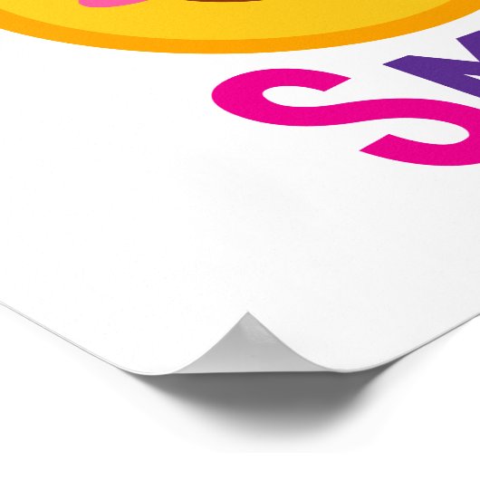 Du bringst mich zum Lächeln Emoji Poster (Ecke)