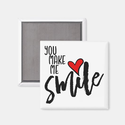 Du bringst mich zum Lächeln Magnet (Vorderseite/Rückseite)