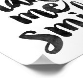 Du bringst mich zum Lächeln Poster (Ecke)