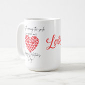 Du bringst mich zum Lachen Valentine Kaffeetasse (Vorderseite Links)