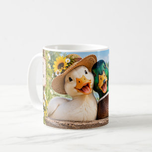 Du bringst mich zum Quaken Lustiger Enten-Paar-Bec Kaffeetasse