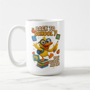 Du bringst mich zum Quaken: Zurück zur Schule-Ente Kaffeetasse