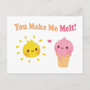 Du bringst mich zum Schmelzen, Sonne und Eiscreme, Postkarte