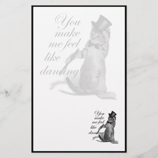 Du bringst mir das Gefühl zu tanzen! Stechend Tanz Briefpapier (Vorderseite)