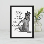 Du bringst mir das Gefühl zu tanzen! Stechend Tanz Einladung (Stehend Vorderseite)