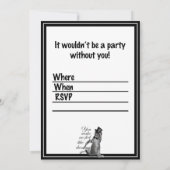 Du bringst mir das Gefühl zu tanzen! Stechend Tanz Einladung (Rückseite)