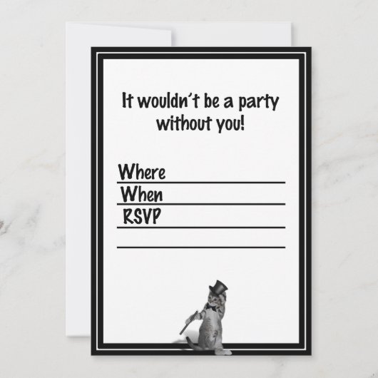 Du bringst mir das Gefühl zu tanzen! Stechend Tanz Einladung (Rückseite)