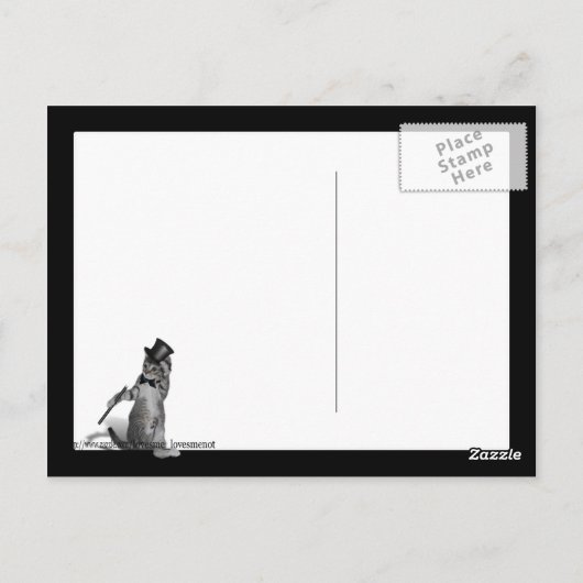 Du bringst mir das Gefühl zu tanzen! Stechend Tanz Postkarte (Rückseite)