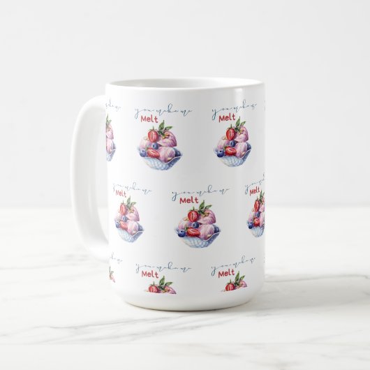 du bringst mir Eiscreme Kaffeetasse (Vorderseite Links)