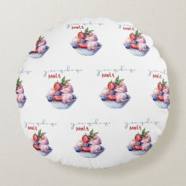 du bringst mir Eiscreme Rundes Kissen