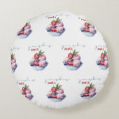 du bringst mir Eiscreme Rundes Kissen (Rückseite)