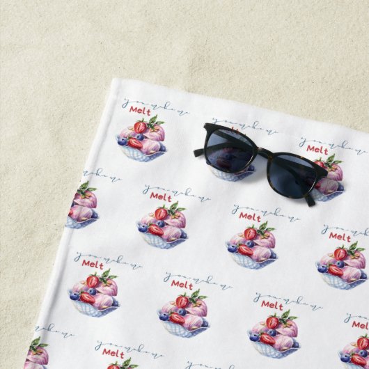 du bringst mir Eiscreme Strandtuch (Beispiel)