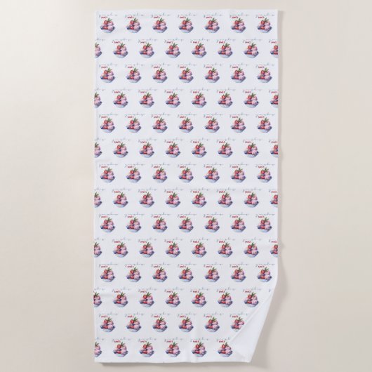 du bringst mir Eiscreme Strandtuch (Vorderseite)