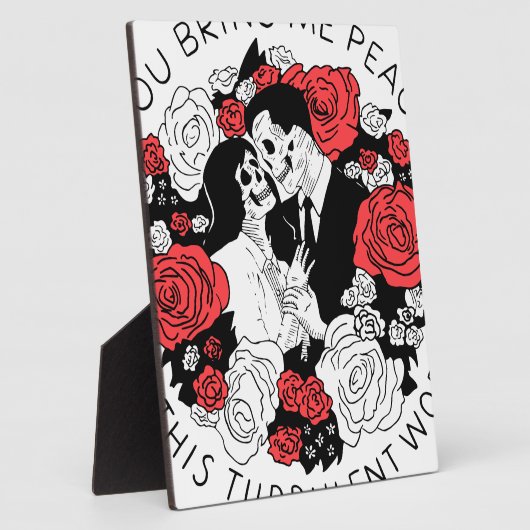 Du bringst mir Frieden in dieser turbulenten Welt Fotoplatte (Seite)