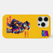 "Du Bro!" Ein HipHop Lifestyle - Bärenstil iPhone Hülle (Rückseite (Horizontal))