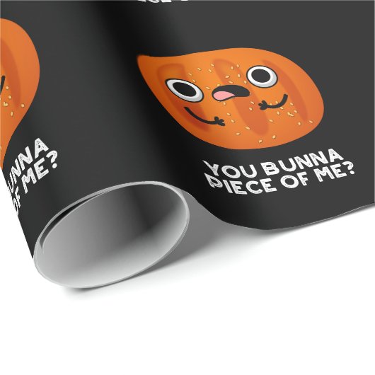 Du Bunna Stück von mir Funny Bun Pun Dark BG Geschenkpapier (Rolleneckpunkt)