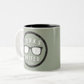 Du Circle Logo 2020 Kaffee-Tasse Zweifarbige Tasse (Vorderseite Links)