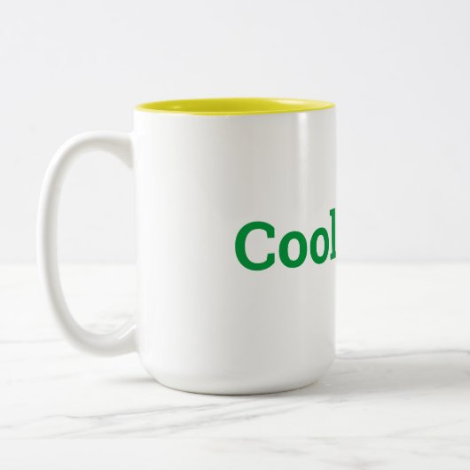 Du Cool. 15oz Tasse mit zwei Tonarten (Links)