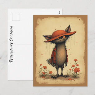 Du dachtest nicht, dass ich dir zurückschreiben wü feiertagspostkarte