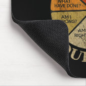 Du darfst dich selbst fragen Vintage Mousepad (Ecke)