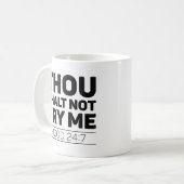 Du darfst es mir nicht versuchen kaffeetasse (Vorderseite Links)