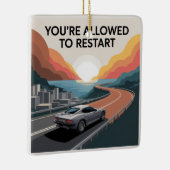 Du darfst neu starten keramikornament (Rechts)