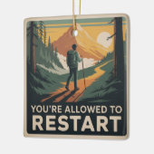 Du darfst neu starten keramikornament (Links)