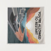 Du darfst neu starten wandteppich (Vorderseite (Horizontal))