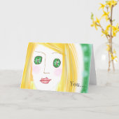 Du Dazzle Me-Karte Karte (Gelbe Blume)