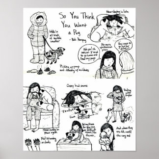 Du denkst also, du Will einen Mops? Poster