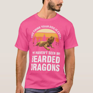Du denkst, dein Hund ist Niedlich geblähte Drachen T-Shirt