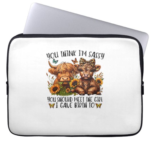 Du denkst, ich bin schüchtern, dass du das Mädchen Laptopschutzhülle (Vorderseite)