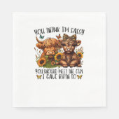 Du denkst, ich bin schüchtern, dass du das Mädchen Serviette (Vorderseite)