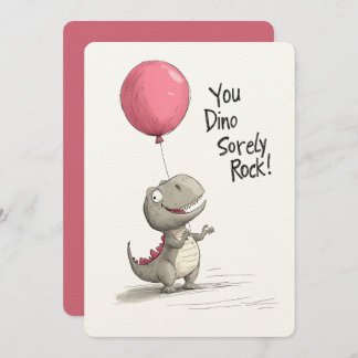 Du Dino-ernste Rock! | Eine ruinöse Geburtstagskar Einladung