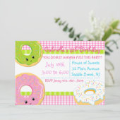 Du DONUT wollen dieses Party Mädchen Einladung ver (Stehend Vorderseite)